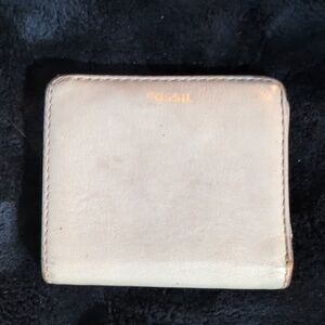 Grey vintage Fossil Leather Wallet